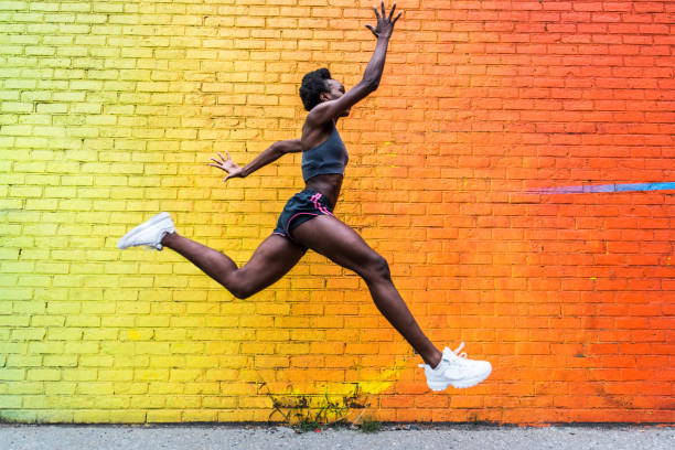 istock Woman running in New York 1166644183