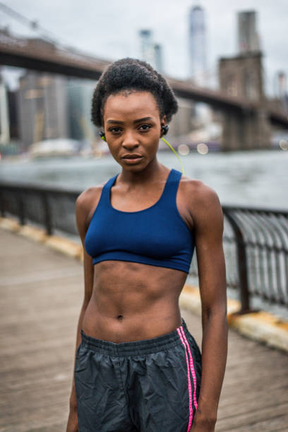 istock Woman running in New York 1166645536