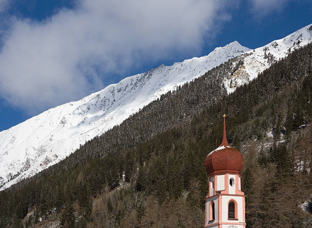 istock Church Tower With Mountains 116664750