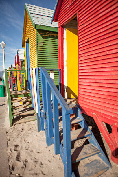 istock colored cabins on the beach in south africa 1166649904