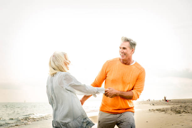 istock Senior couple dating outdoors 1166654721