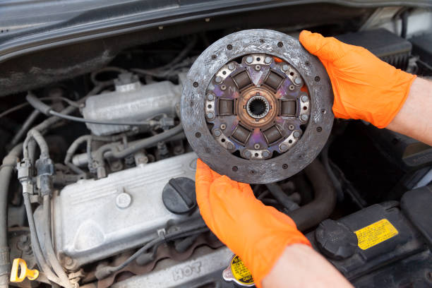 istock Used clutch disc friction plate 1166669898