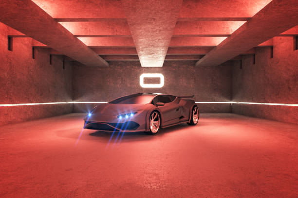 istock Red sports car 1166679348