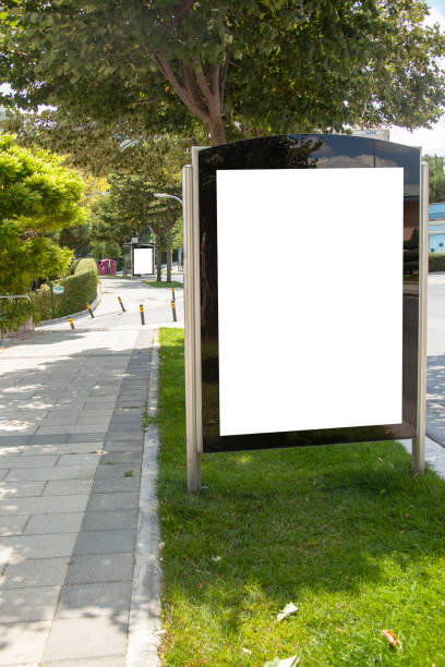 istock advertising board on asphalt road 1166681786