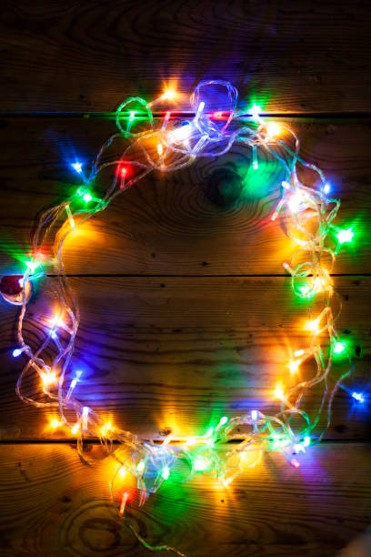istock Number 0 made with the Christmas garland lights 1166683108