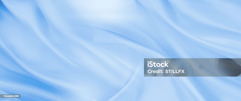 Blauwe zijdeachtige stof textuur - Royalty-free Blauw Stockfoto