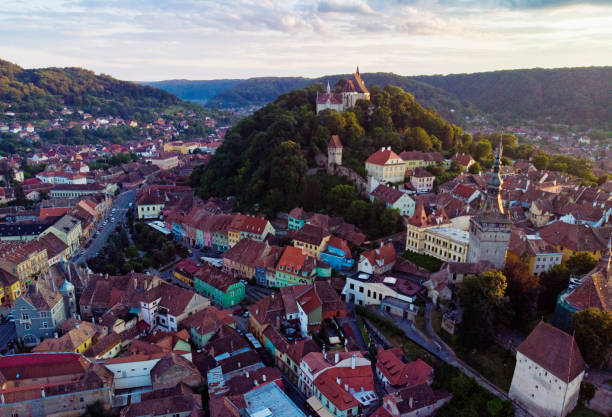 istock Aerial view of Sighisoara 1166684881