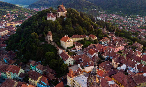 istock Aerial view of Sighisoara 1166684893