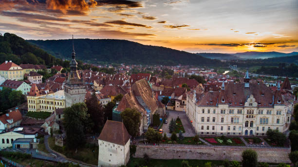 istock Aerial view of Sighisoara 1166684944