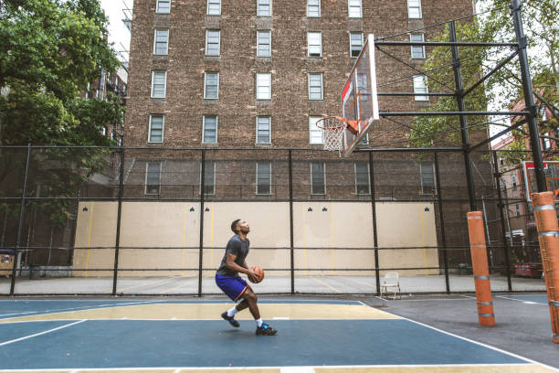 istock Basketball player training outdoors 1166685021