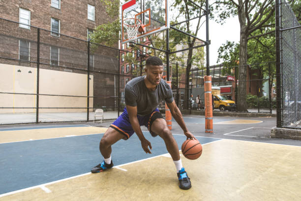 istock Basketball player training outdoors 1166685061