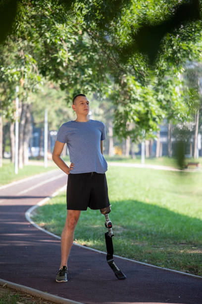 istock Motivated young man with prosthetic 1166692620