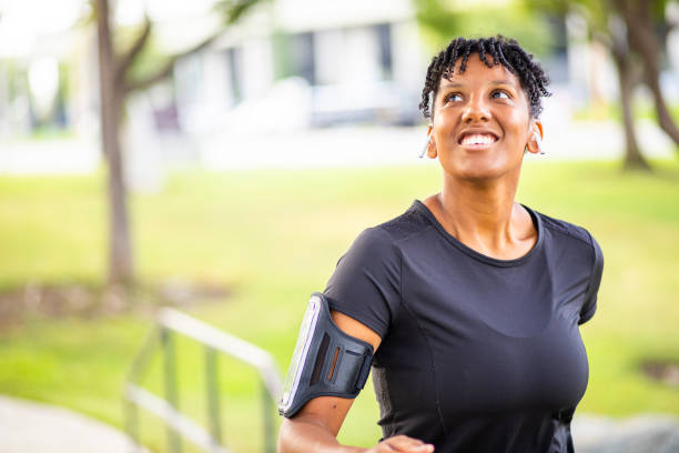 istock Young Black Woman Working Out 1166693663