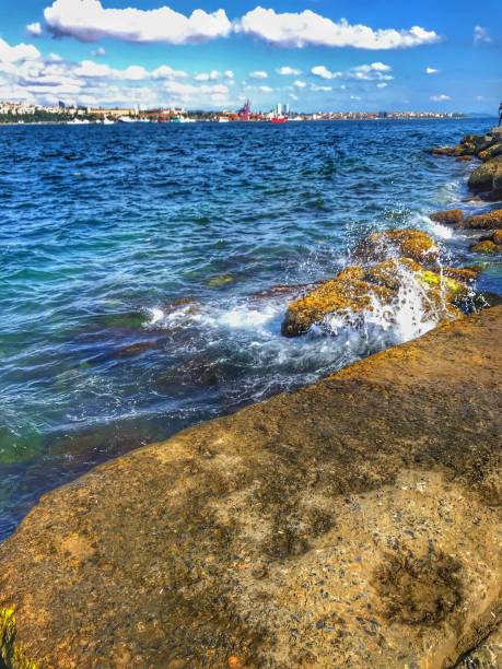 istock Blue sea waves from istanbul 1166697954