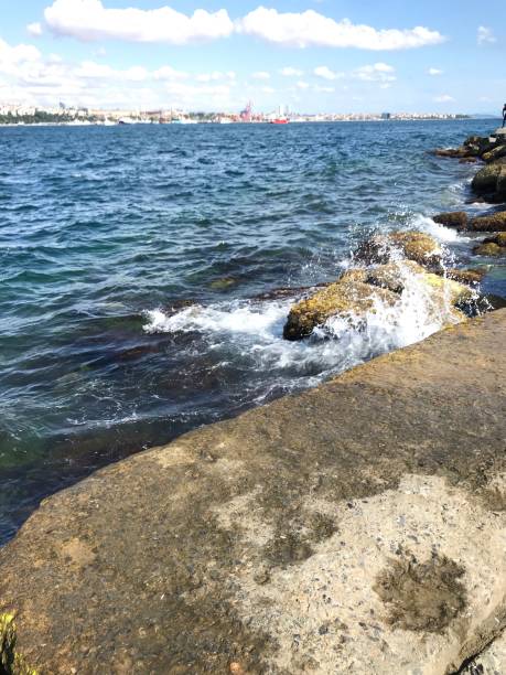 istock Blue sea waves from istanbul 1166697955