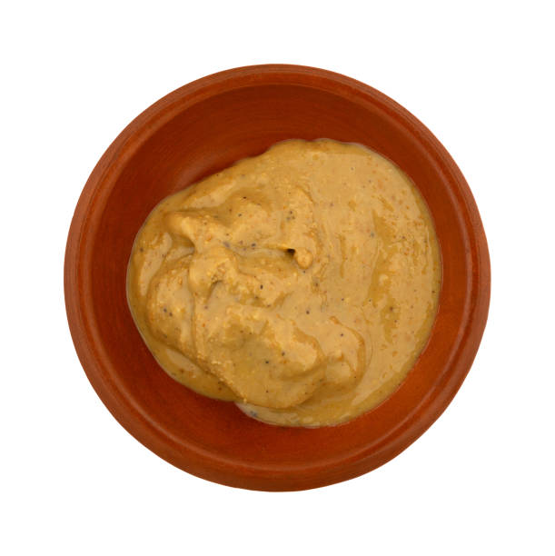 istock Organic cashew nut butter in a bowl on a white background 1166700443