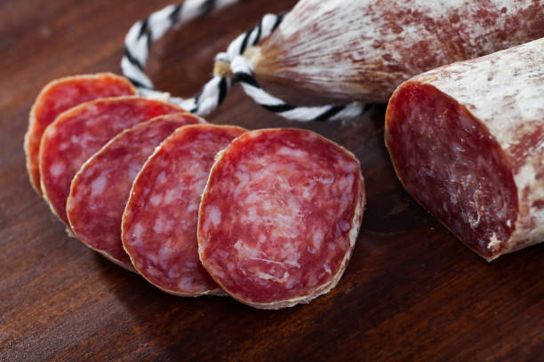 istock Air-dried Spanish sausage Longaniza 1166704137