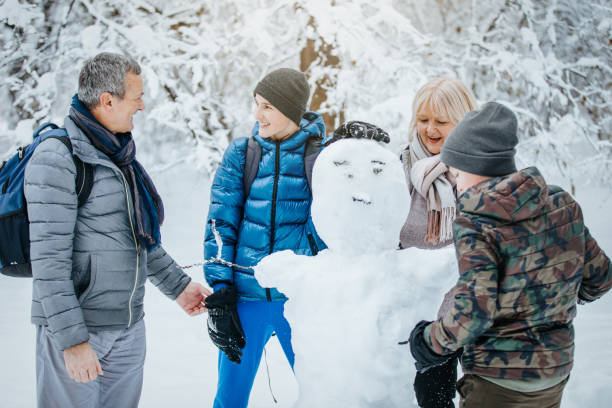 istock Family Going for a Winter Walk 1166704833