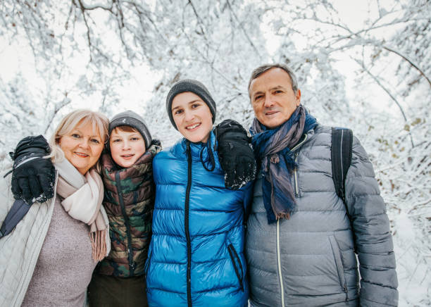 istock Winter Family Portrait 1166704849
