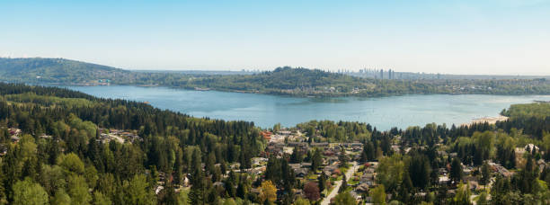 istock Aerial view of Deep Cove 1166711402