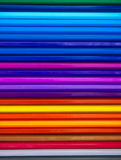 istock Colored pencils of various colors, Color background and texture 1166713570