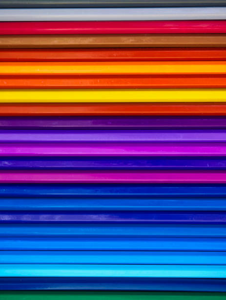 istock Colored pencils of various colors, Color background and texture 1166713573