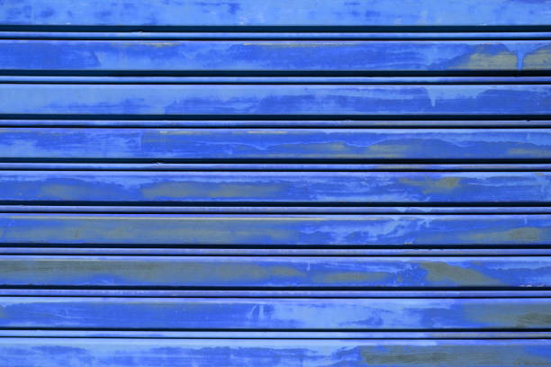 Close up corrugated metal door texture backgrounds