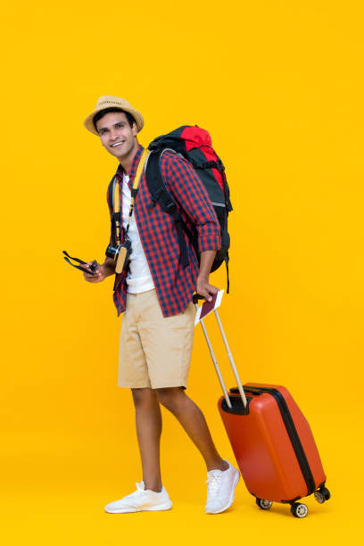 istock Asian man being ready for his vacation 1166716622