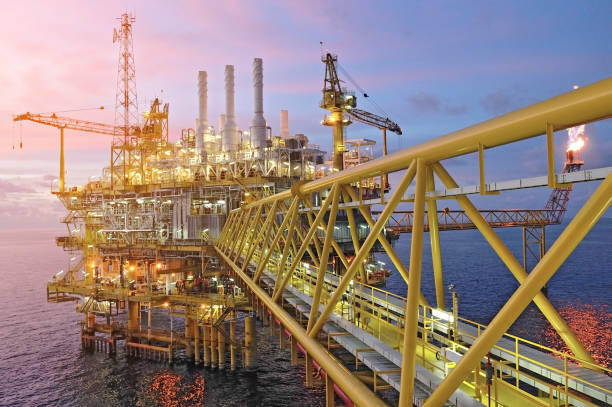 istock twilight of an offshore oil rig 1166726401