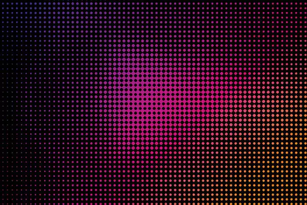 Vector illustration of Colorful Halftone Pattern Abstract background