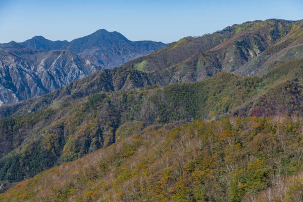 istock Mt.Sukai seen from Mt.Hangetsu in the autumn 1166729857