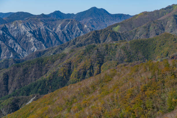 istock Mt.Sukai seen from Mt.Hangetsu in the autumn 1166729872