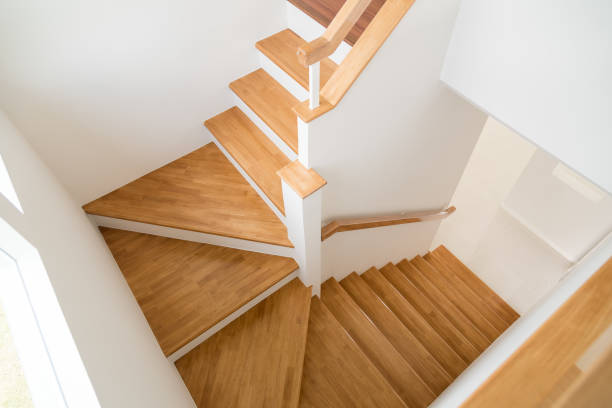 istock Pattern of Wooden stairs. 1166730574