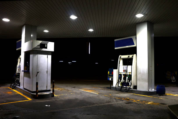 istock Gas pumps at a gasoline refilling station 1166731035