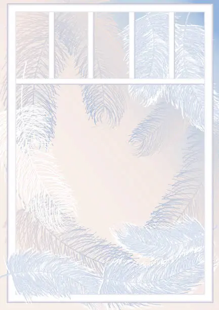 Vector illustration of fluff of angel wings transparent,