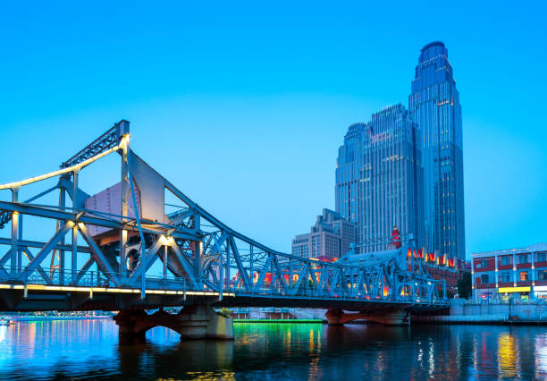 istock Tianjin City, China, night view 1166733171
