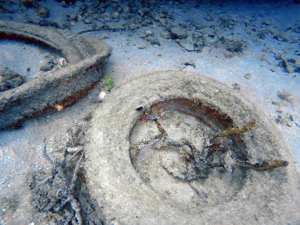 istock Old tires on the seafloor 1166738195