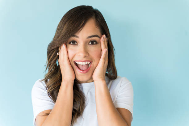 istock Astonished Female Model In Studio 1166739599