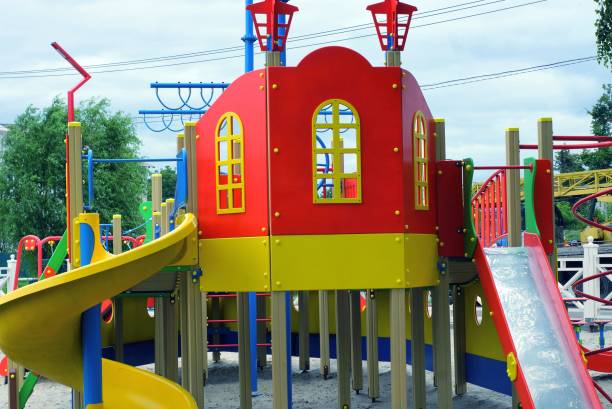 istock design of a large toy ship on a playground 1166741280