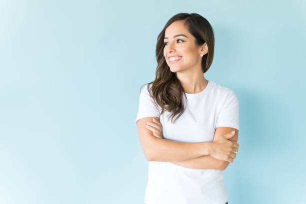 istock Positive Woman In Studio 1166741749