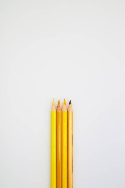 istock Colorful wooden pencils for drawing on white a background 1166743422