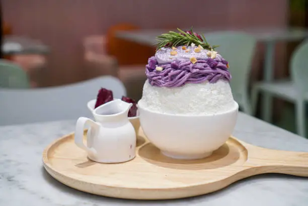 Photo of Purple Sweet Potato Bingsu.