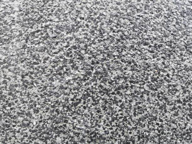 カラーフレークフローリングテクスチャの背景.カラーフレークは、それが実用的で費用対効果が高いように樹脂製の床を美しくします。コンクリートの床は、フレーク石と滑らかな振りかけ - concrete wall ストックフォトと画像