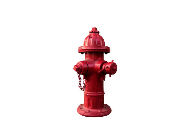 istock Old Fire department connection isolated on white background with clipping path. 1166749979