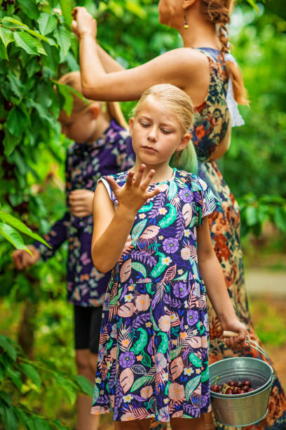 istock Family at a cherry farm 1166753202