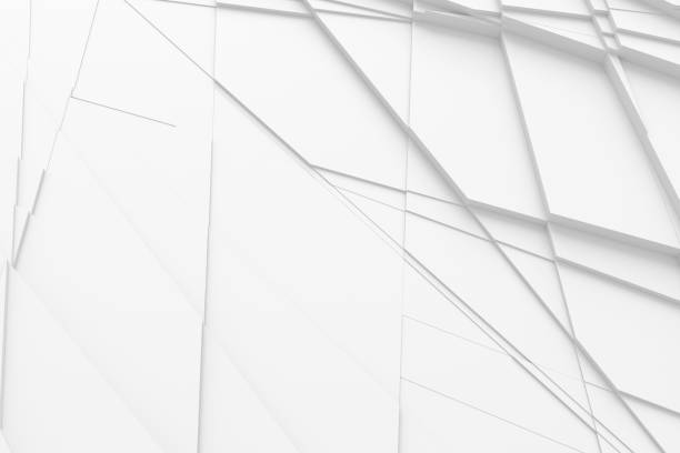 istock Background of many cracked three-dimensional forms at different heights from each other and cast a shadow 3D illustration 1166756457