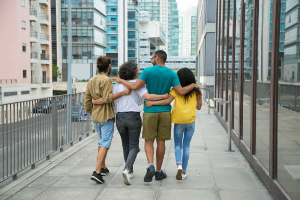 istock Group of close friends spending leisure time together 1166762161
