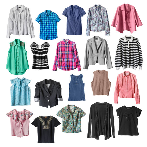 istock Set of shirts isolated 1166769358