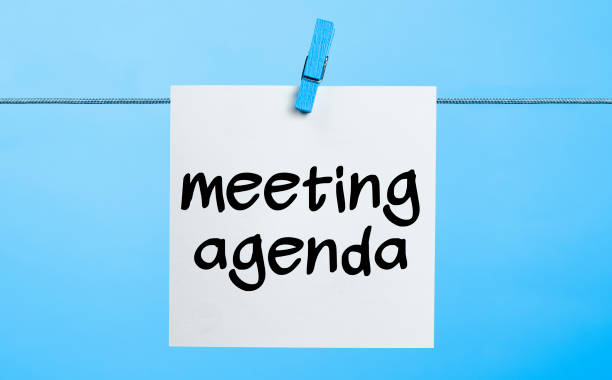 istock Meeting agenda Concept 1166769858