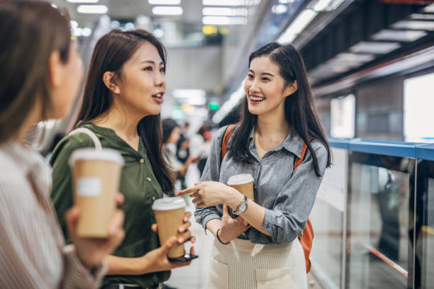 istock Modern Taiwanese ladies in subway station 1166773224